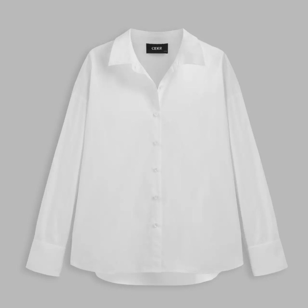 Cider 100% COTTON COLLAR SOLID BUTTON LONG SLEEVE… - image 5
